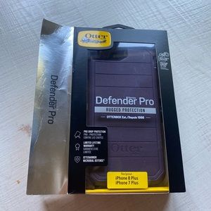 Brand new otterbox Defender Pro iPhone 7 Plus & 8 Plus w clip. Purple